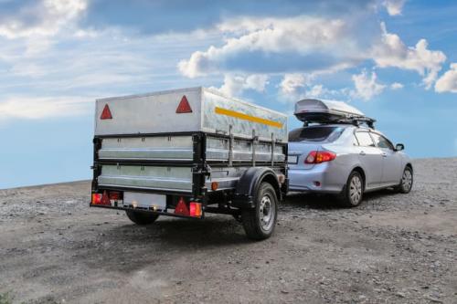 vehicle with trailer